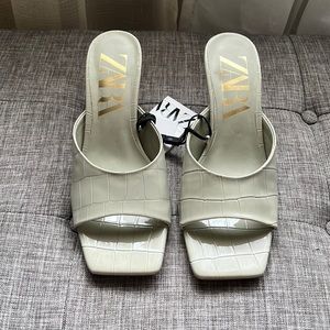 Zara Mule Heel Sandals